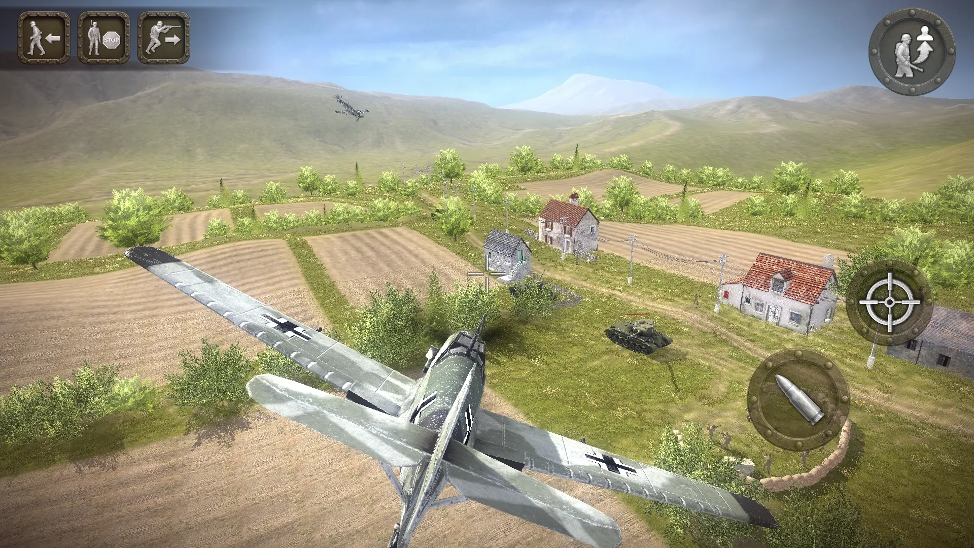 Erste-Person-Ansicht eines Infanteristen